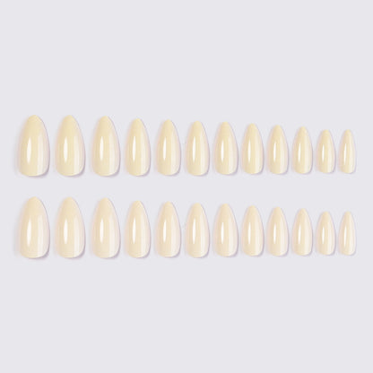 Premium Glänzendes Stiletto Press-On Nail Set Brehn