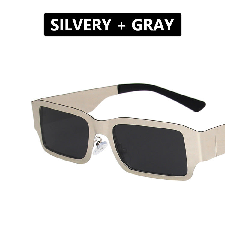 Damen geometrische Sonnenbrille mit schützendem UV-Filter und robustem Metallrahmen Brehn