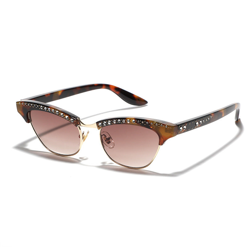 Damen Katzenaugen Brille mit eleganten Glitzerdetails Brehn