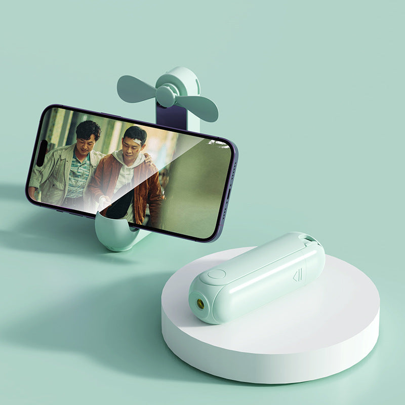 Damen tragbarer Smartphone-Ventilator mit integrierter Powerbank-Funktion Brehn