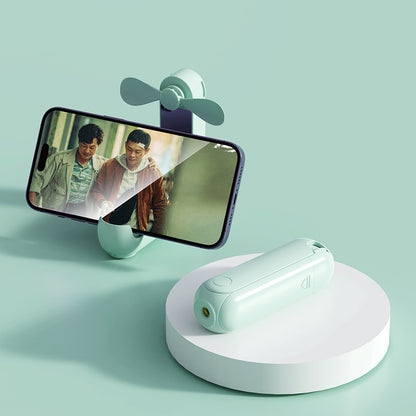 Damen tragbarer Smartphone-Ventilator mit integrierter Powerbank-Funktion Brehn