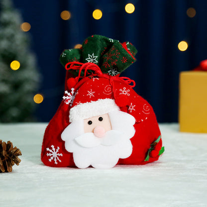 Niedlicher Weihnachtsgnom mit Geschenkesack Brehn