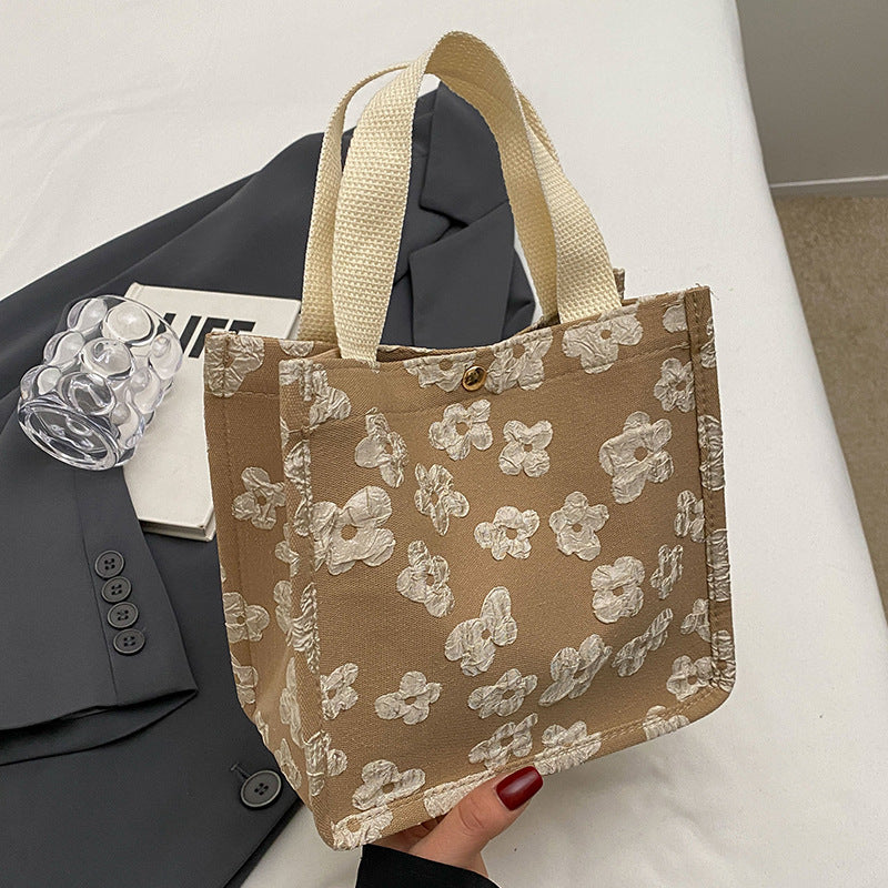 Blumenmuster Mini Tote Bag