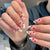 Herz-Design Stiletto Press-On Nägel Brehn
