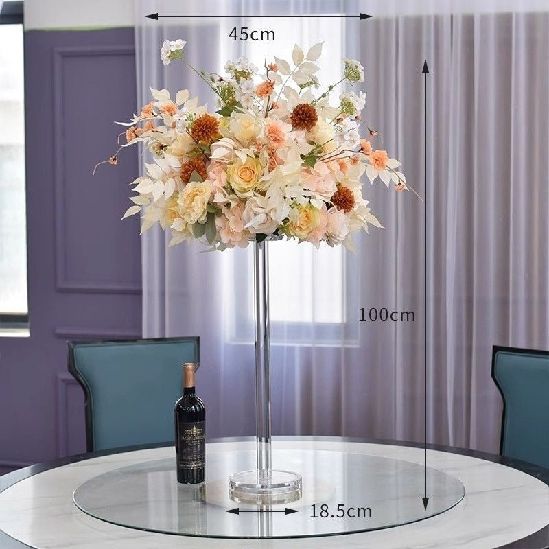 Elegante florale Mittelstück mit Acrylständer