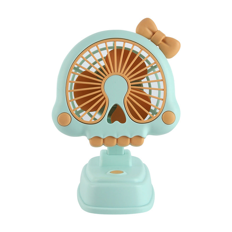 Unisex Tragbarer Miniventilator im kreativen Totenkopfdesign Brehn
