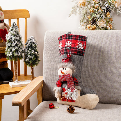 Festlicher Weihnachtsstrumpf mit Rentiermotiv Brehn