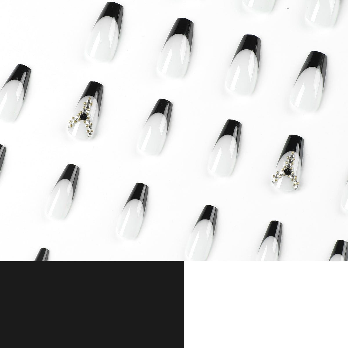 Kunstvolle Nagelverlängerungen mit Glitzer- und Ombre-Details Brehn