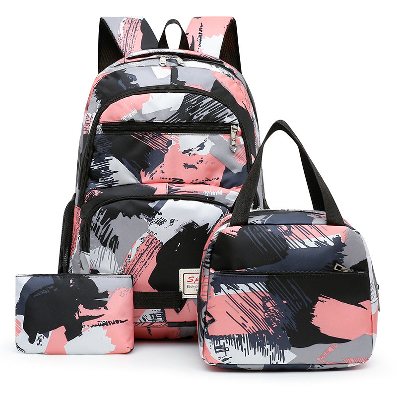 Trendiger Rucksack mit Isolierter Lunchbox und Federmäppchen Brehn