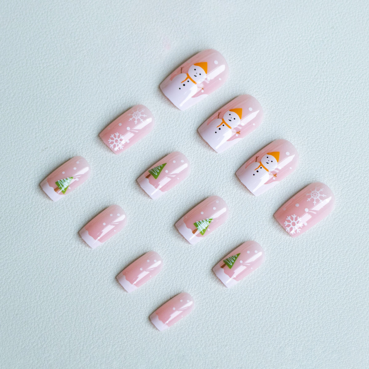 Festliches Winter-Nagelkunst-Set