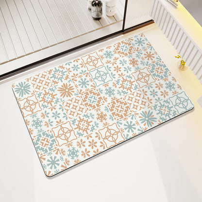 Abstrakte Moderne Badmatte Brehn