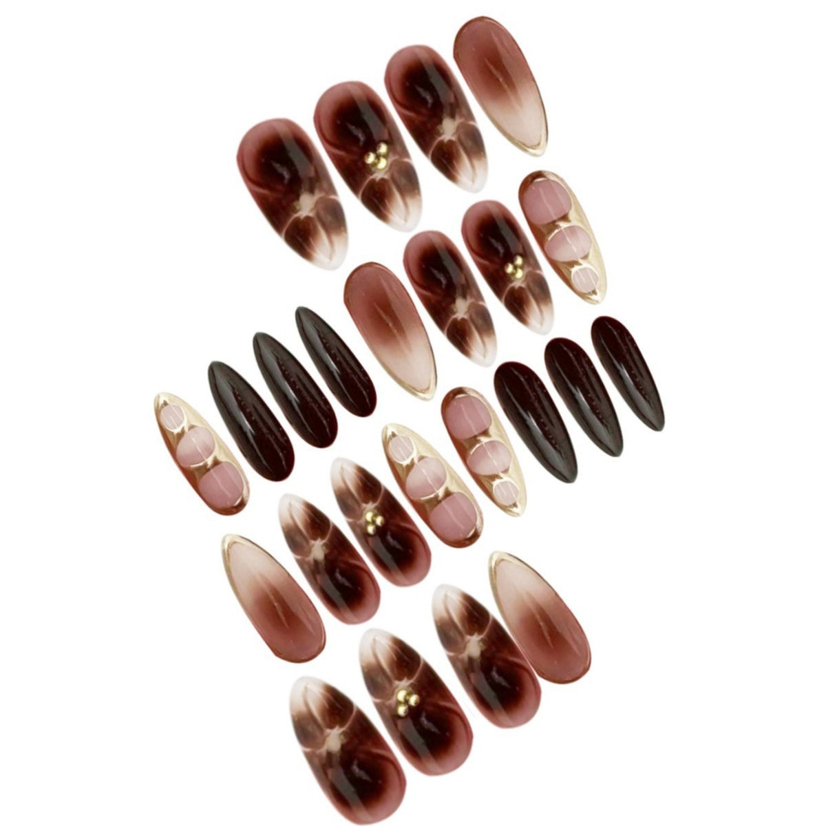 Dekorative Press-On Nagelkunst mit einzigartigem Design Brehn