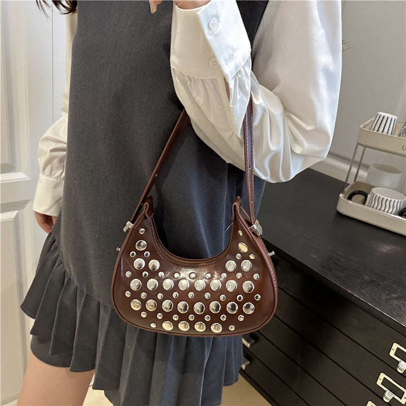Nietenleder Hobo Tasche Brehn