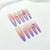 Kreatives Kunstnagel-Set mit Glitzer- und Blumendesign Brehn