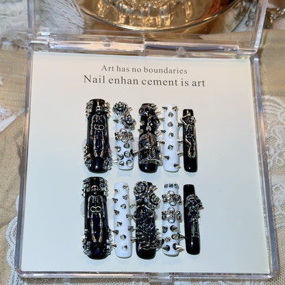 Gothic-Themen Nagelkunst Set
