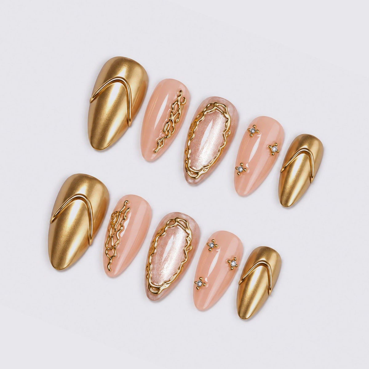 Elegant Design Kunstnagelset Brehn
