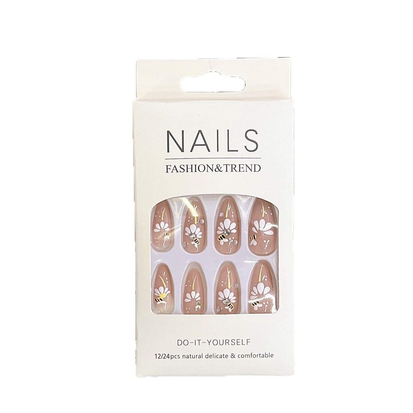 Künstlerische Blumeneindruck-Nagelspitzen Brehn