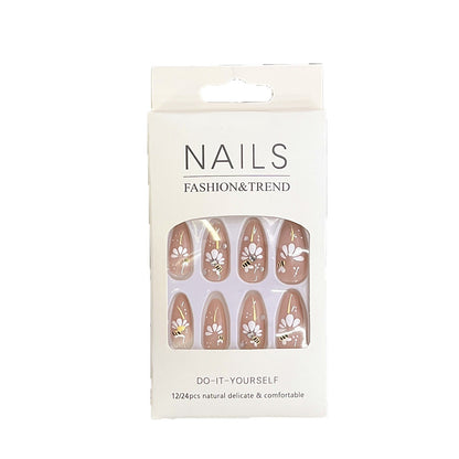 Künstlerische Blumeneindruck-Nagelspitzen Brehn