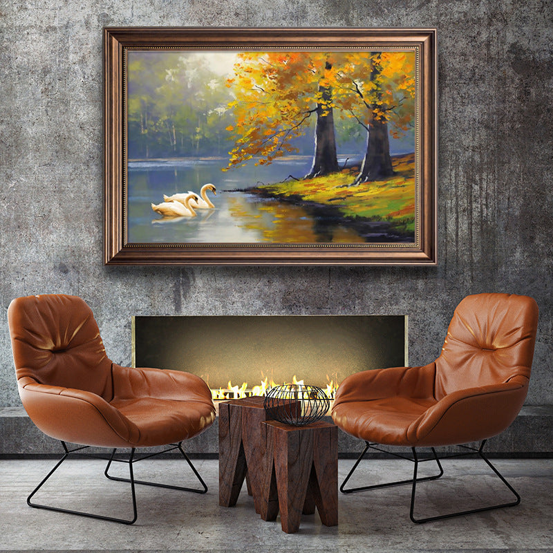 Gerahmtes Landschaft Kunstwerk