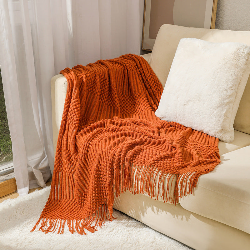 Stylische Texturierte Wurfdecke