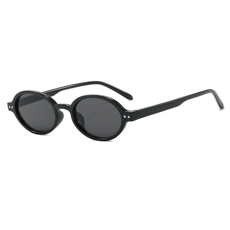 Damen modische ovalförmige Sonnenbrille mit ausgefallenem Rahmen Brehn