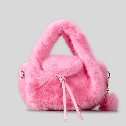 Luxuriöse Kunstpelz-Handtasche