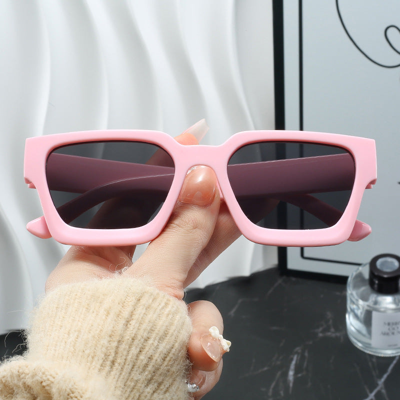 Damen Modische Oversized-Sonnenbrille mit quadratischem Rahmen Brehn