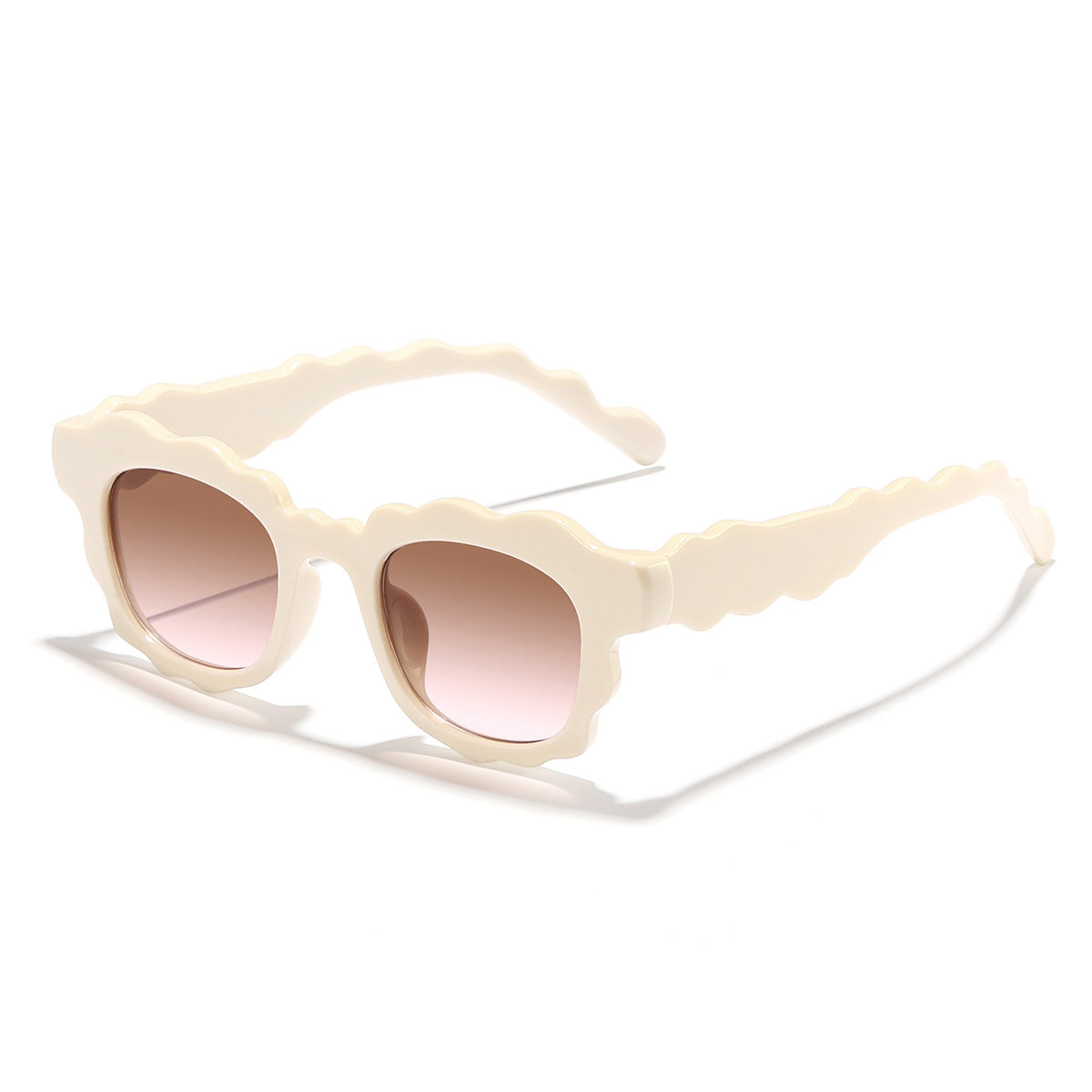 Damen auffällige Sonnenbrille im kreativ gestalteten Wolkenrahmen Brehn