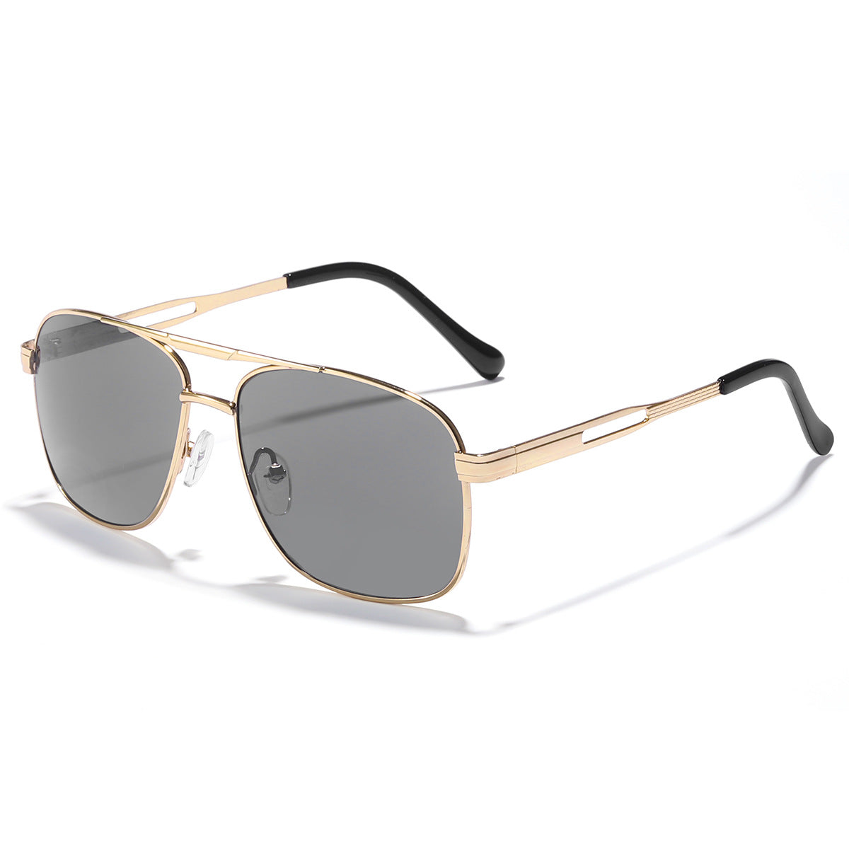 Damen elegante Oversized-Sonnenbrille mit farbverlaufenden Gläsern Brehn