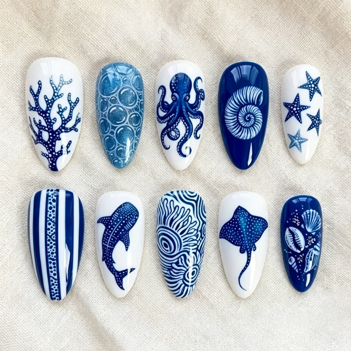 Künstlerische ozeanische Nagelverlängerungen Brehn