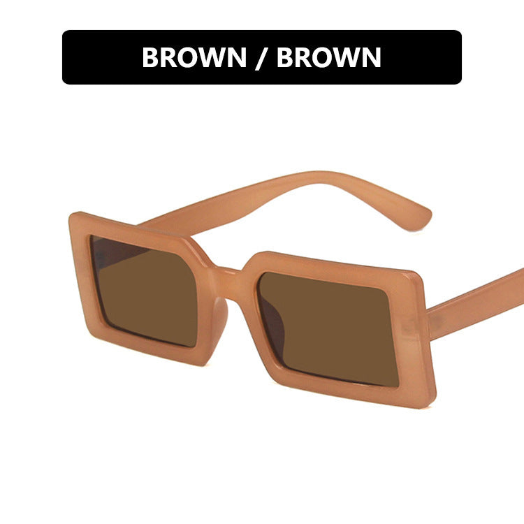 Damen quadratische Sonnenbrille mit modernem, breitem Rahmen und schützendem UV-Filter Brehn