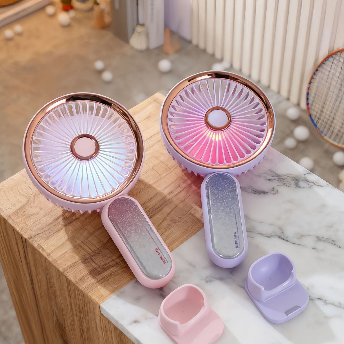 Frauen Tragbarer Mini USB Ventilator mit Stilvollem Design Brehn