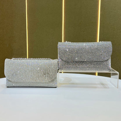 Dekorative Kristallbesetzte Abendclutch