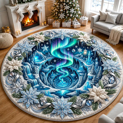 Festlich Gestalteter Runder Teppich