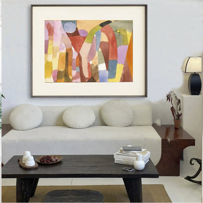 Abstrakte Aquarell Kunstdruck