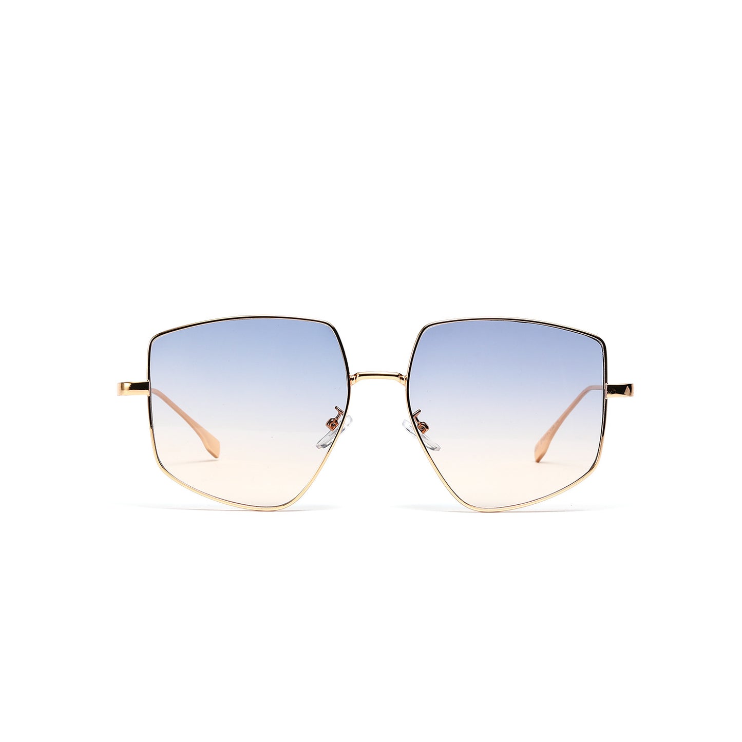 Damen quadratische Sonnenbrille mit elegantem Metallrahmen Brehn