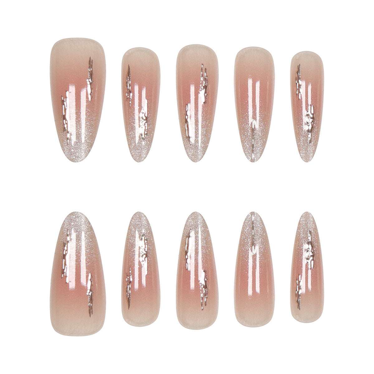 Elegante Stiletto Press-On Nägel mit Glitzerakzenten Brehn 1789085706