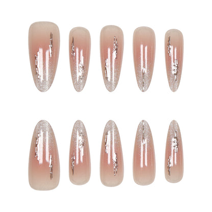 Elegante Stiletto Press-On Nägel mit Glitzerakzenten Brehn 1789085706