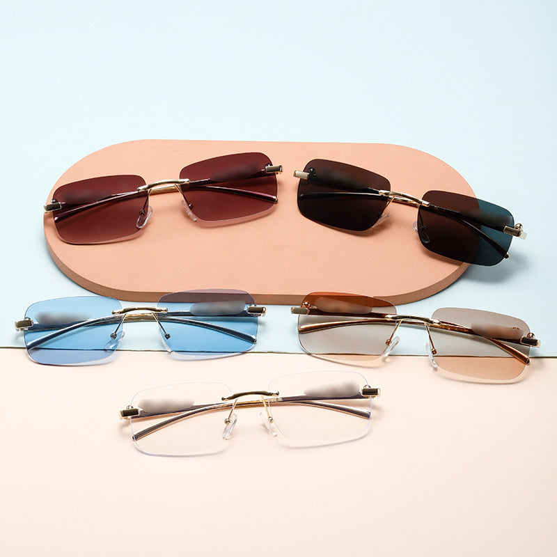 Damen stilvolle rechteckige Sonnenbrille Brehn