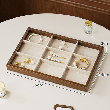 Zwölf-Fächer Bambus Schmuck Organizer Tray