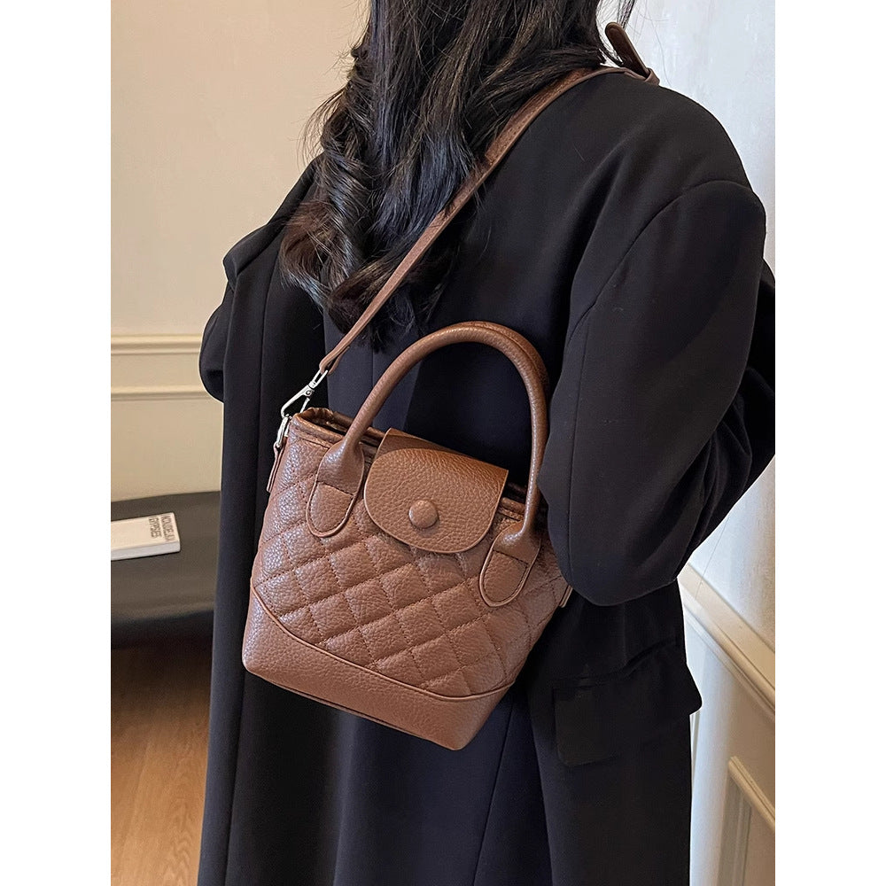 Gepolsterte Mini-Top-Handle-Handtasche Brehn
