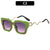 Gestreifte geometrische Mode-Sonnenbrille