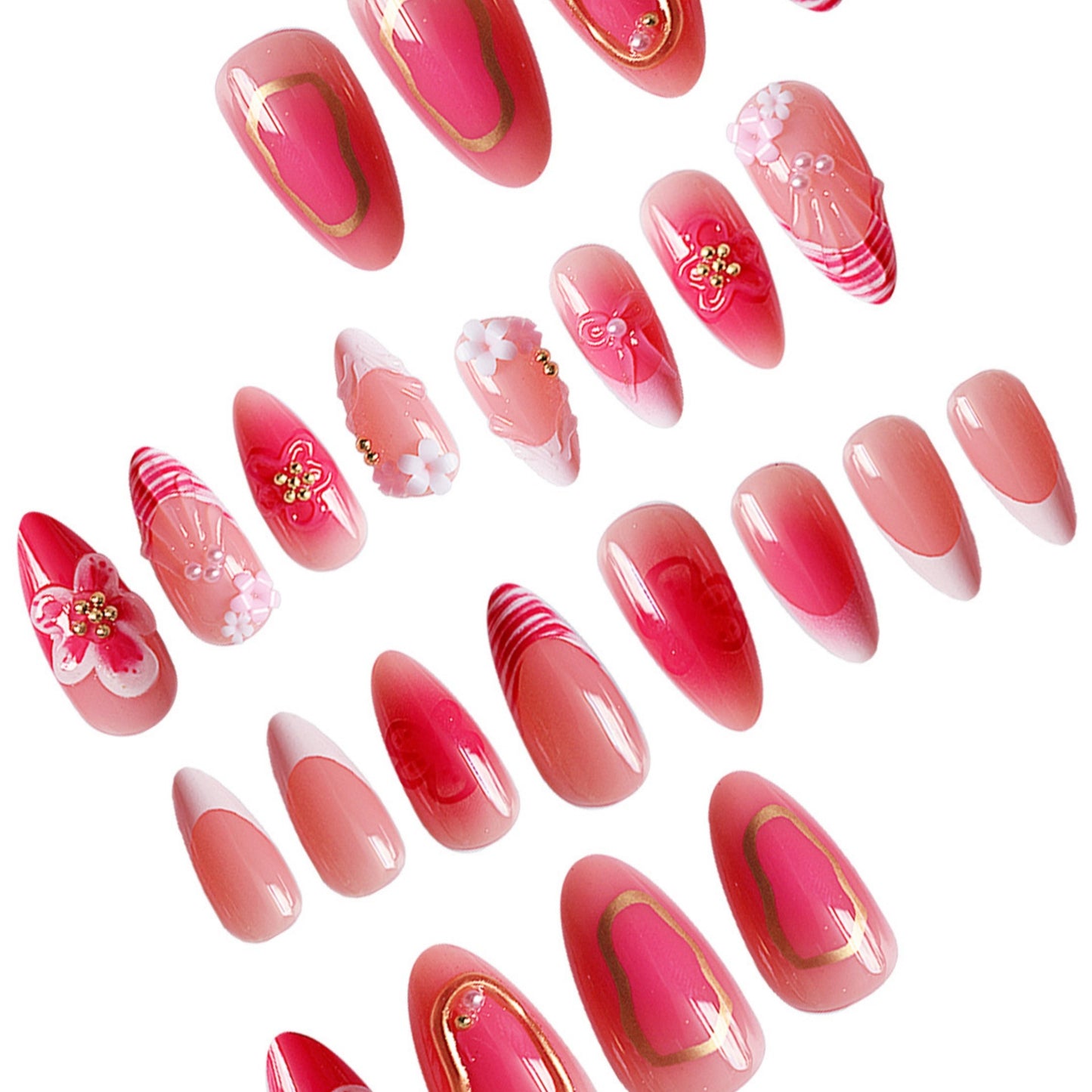 Florale Eleganz Nagelkunst Verlängerungen Brehn
