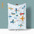 Flugzeug-Themen Kuschelfleece Decke