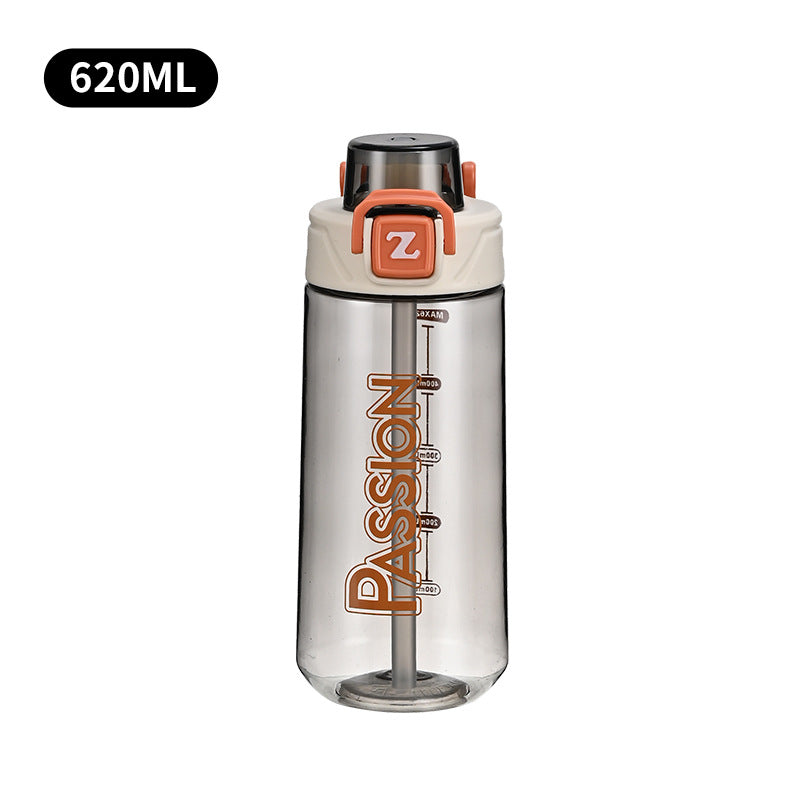 Damen Trinkflasche mit integriertem Messsystem und Flip-Top-Verschluss Brehn