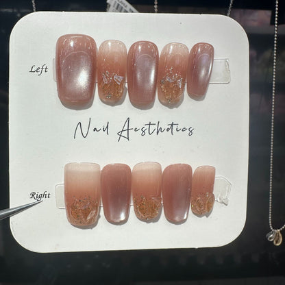 Ästhetisches Press-On Nagelset Brehn