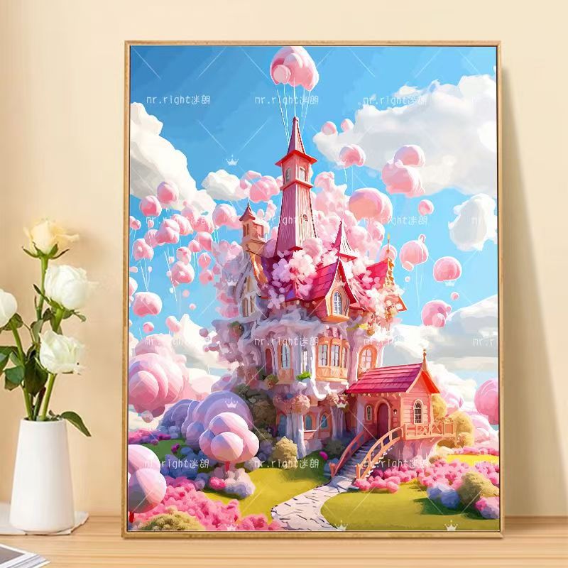 Skurrile Fantasy Landschaft Kunst Leinwand Brehn