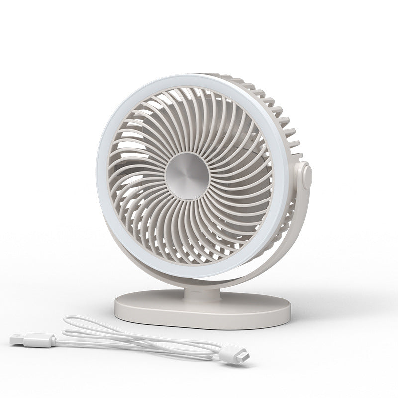 Damen tragbarer Tischventilator mit LED-Ring Beleuchtung Brehn