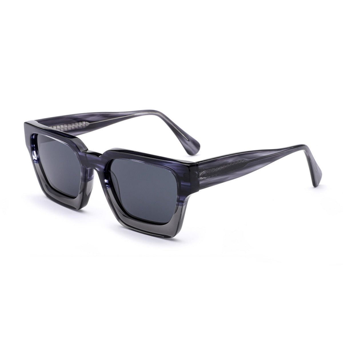 Damen quadratische Sonnenbrille mit innovativem Rahmen und polarisierten Gläsern Brehn