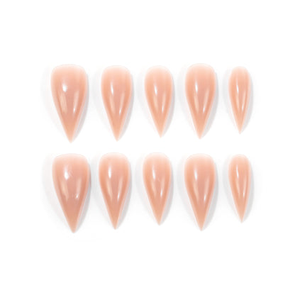 Elegante Spitz-Kunstnagel-Set Brehn